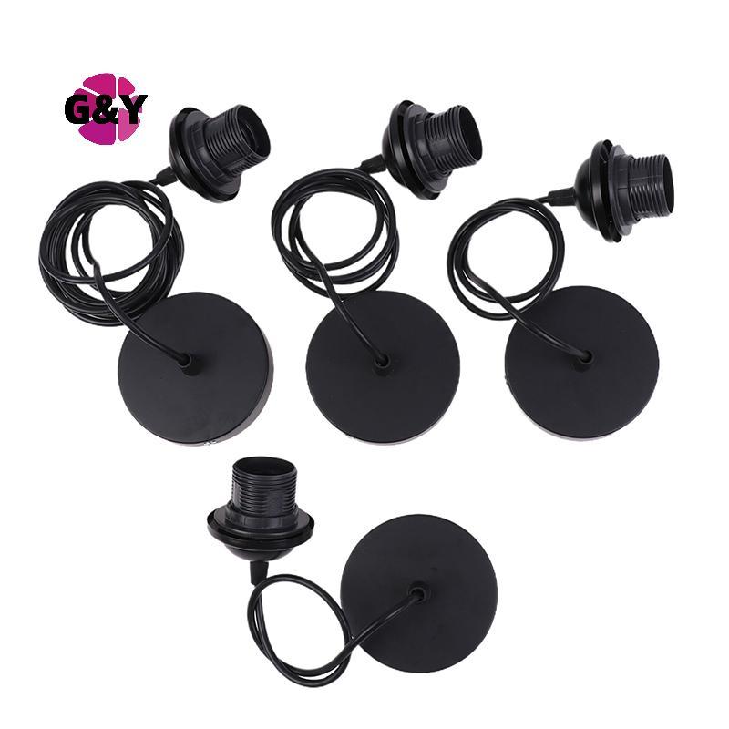 G & Y / สีขาว E27 แขวนโคมไฟ 0.5/0.8/1.2/2M แขวนลวดโคมไฟเพดานผู้ถือ Soet โคมไฟฐานสําหรับโคมระย้า