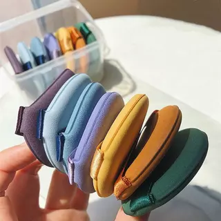 ชุดพัฟแต่งหน้าแบบนุ่ม 7 ชิ้น ดีไซน์พับได้ ใช้เปียกและแห้ง