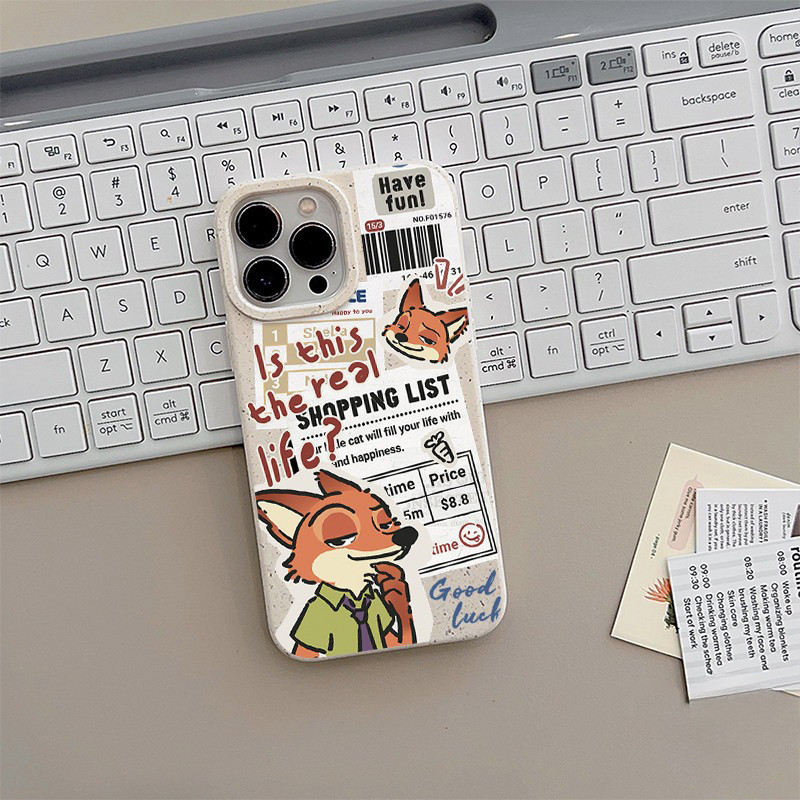 ใช้ได้กับ เคสไอโฟน 11 น่ารักซูเปอร์โตนีสุนัขจิ้งจอกคู่นุ่ม สำหรับ iPhone  16 13 15 14 12 Pro Max XR X XS 7 8 ราคา ถูกที่สุด ดีลบีเคเค แกลเลอรีภาพที่ 2
