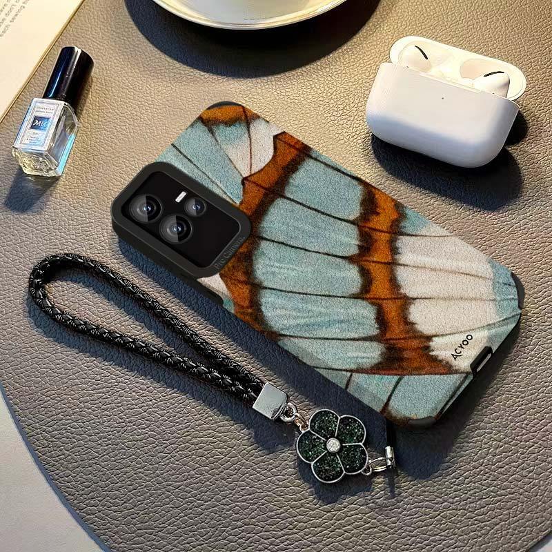 เคส 15 pro max เคส ribbon แฟชั่นรูปแบบผีเสื้อเหมาะสําหรับ vivoiqoo11 เคสโทรศัพท์ 9pro หญิง y76s Lamb