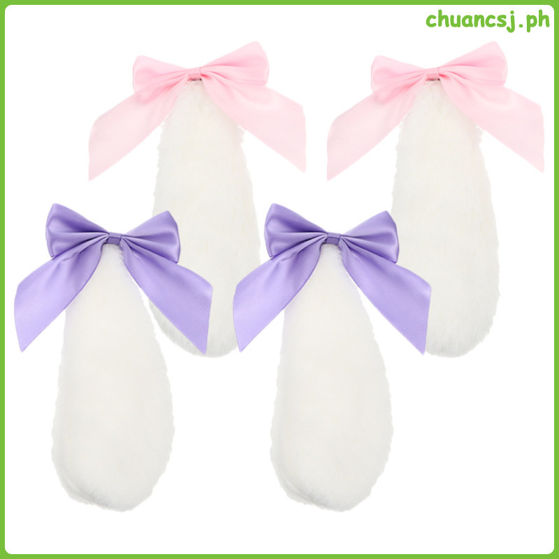 Bunny Ears Barrettes เครื่องประดับผมสัตว์ 2 คู่ chuancsj