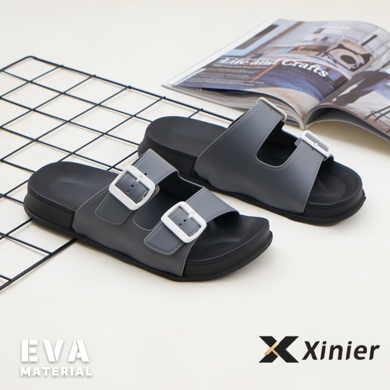 Xinier Sandal Platform Gaya Korea Klasik Kasual Lelaki Sandal Bergaya Lelaki