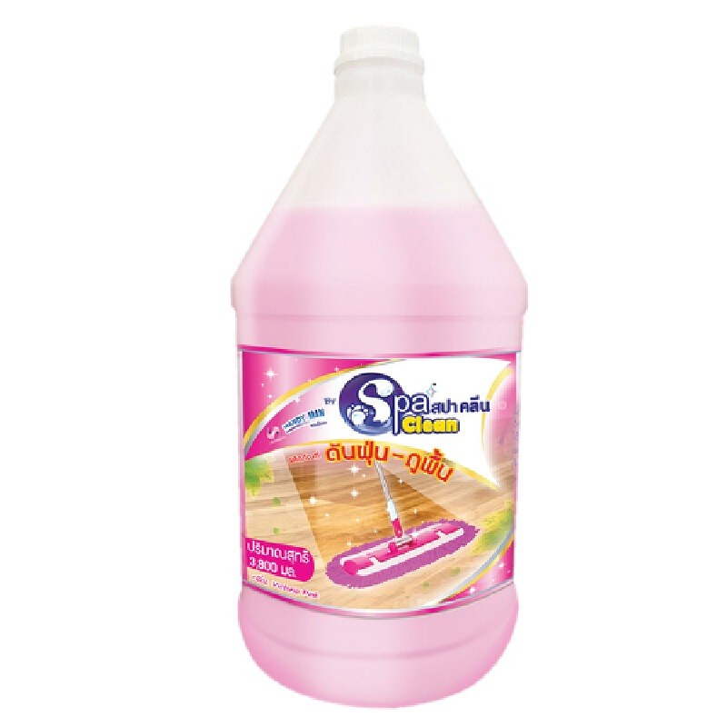 SPACLEAN น้ำยาดันฝุ่น กลิ่นวิคตอเรียพิ้งค์ สีชมพู ขนาด 3,800 มล.