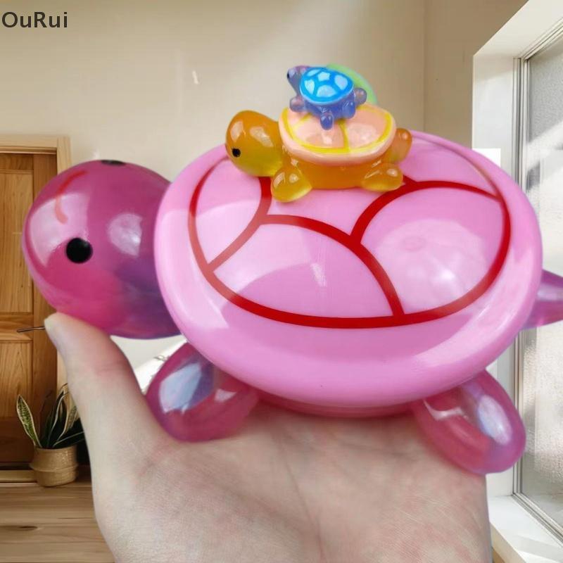 [B&C] 1PC Night Glow เต่าขนาดใหญ่ + Mini Luminous Turtles Figurines เรซิ่นหัตถกรรมเรืองแสงเต่าเก็บเครื่องประดับภูมิทัศน์เดสก์ท็อป {th}