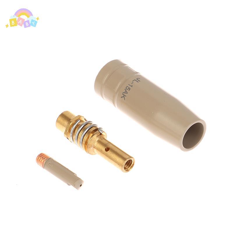 [BB-t] 3 ชิ้น/เซ็ต 0.8/1.0/1.2 มม.ไฟฉาย MIG แก๊สหัวฉีดเคล็ดลับผู้ถือ 15AK MIG MAG ไฟฉายเชื่อมใหม่เคลือบป้องกันหัวฉีดใหม่