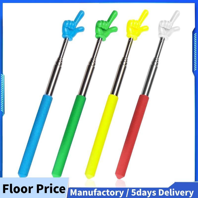 4 ชิ้นครู Pointer Stick Telescoping Hand Pointer Retractable Pointer Finger Reading Aid สําหรับ Pres