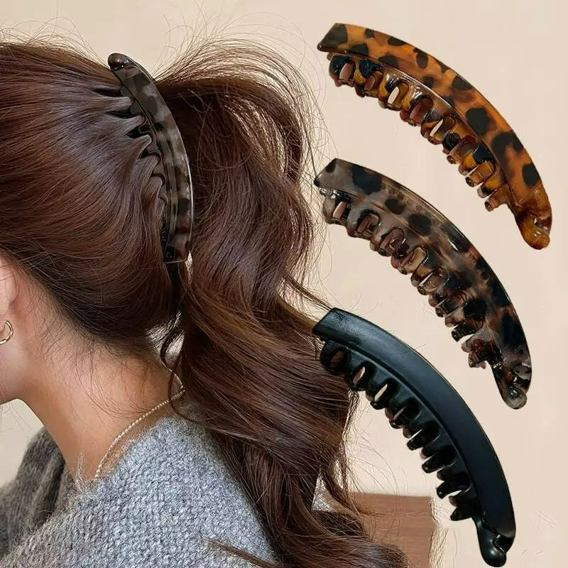 1/2 ชิ้นเต่ากล้วยกิ๊บติดผมรูปปลา Hairpin Hairgrips Twist Clamp หางม้า Barrettes สําหรับผู้หญิง