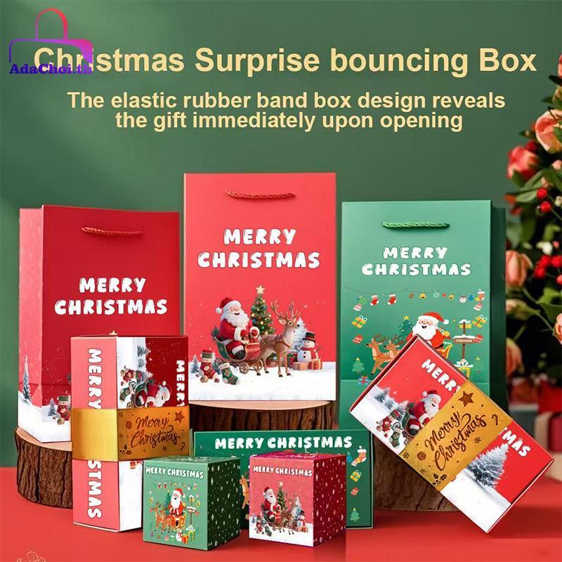 AdaChoi Surprise Gift Box Explosion For Money, Folding Bouncing Pop-Up Explosion Gift Box, Christmas