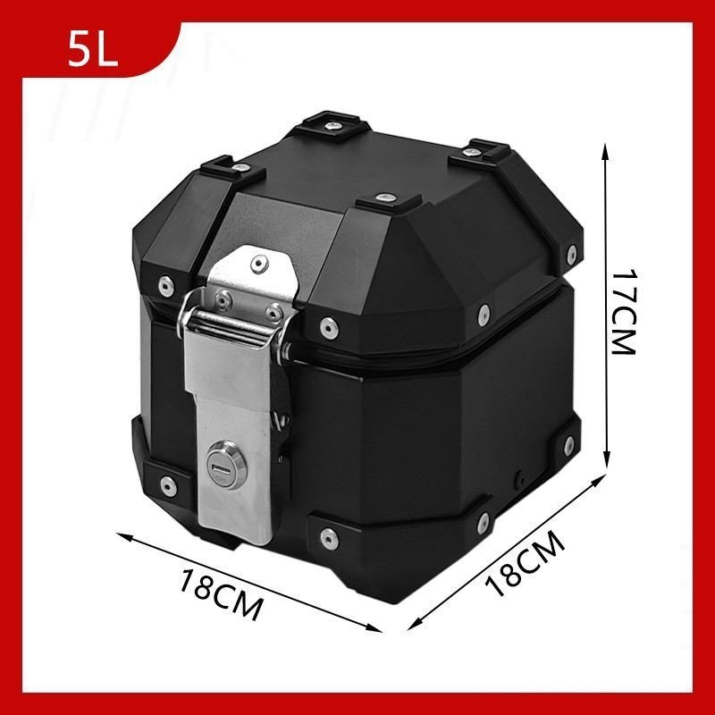 Ayay กล่องสมบัติความจุขนาดเล็ก5L/10ลิตรอลูมิเนียมท้ายรถรถจักรยานยนต์ท้ายรถไฟฟ้า  สําหรับอุปกรณ์เสริม