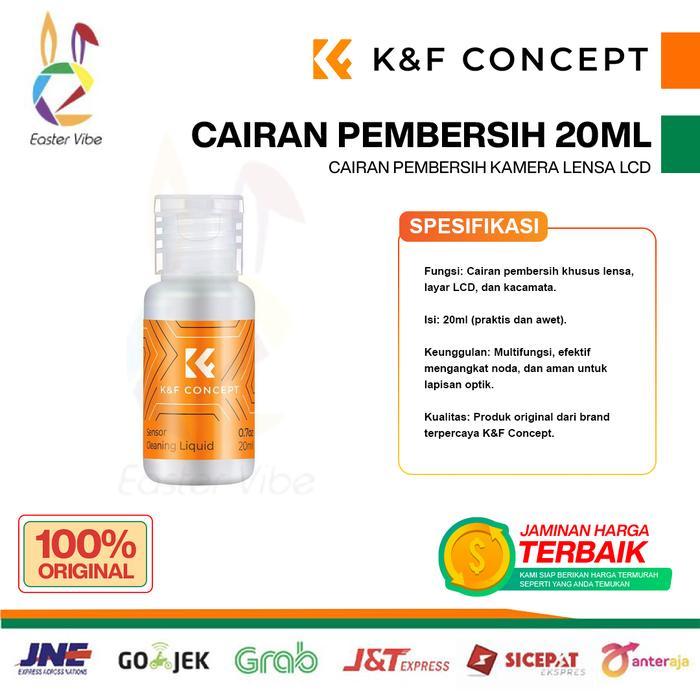K&F Concept KNF Concept 20ml น้ํายาทําความสะอาดกล้อง เลนส์ LCD เซ็นเซอร์แว่นตา น้ํายาทําความสะอาด 0.