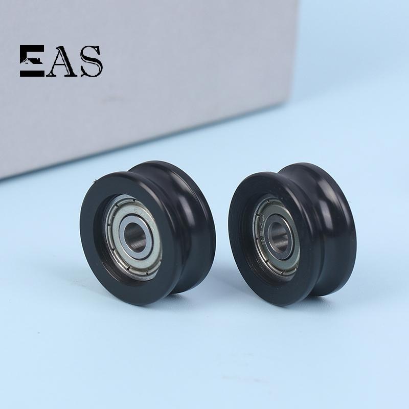 [EA] 4x19x8.5mm POM Delrin พลาสติก U Groove Roller Guide ล้อ 624 แบริ่งรอก R3mm Tra Delrin ห่อรอก TH