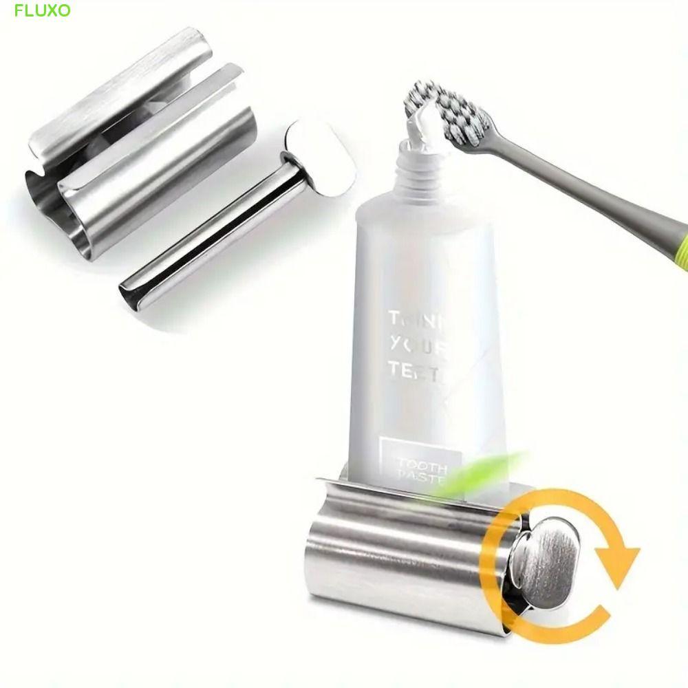 FLUXO ที่บีบยาสีฟัน, สแตนเลสใส่ปลายเสียหลอดยาสีฟัน Wringer, Simple ทนทานอเนกประสงค์ลูกกลิ้งยาสีฟันสาว