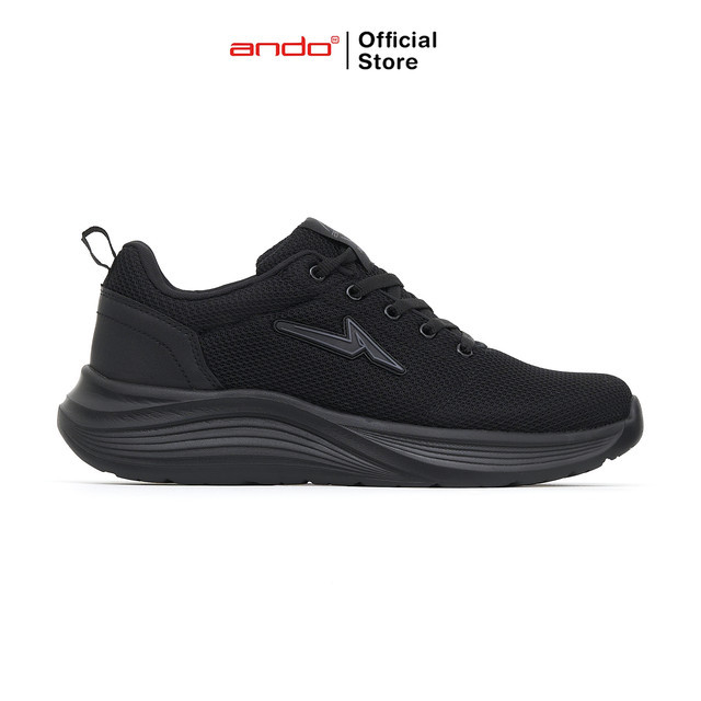 Ando รองเท้าผ้าใบผู้ชาย Zinc Black/Black