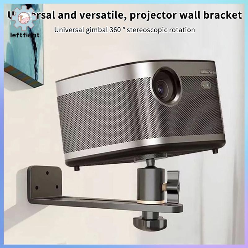 LEFT Portable Projector Braet 360° Rotatable Wall Mount Beamer Holder Universal 1/4 สกรูสําหรับ XGIM