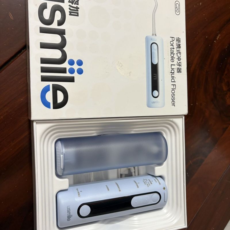 Us usmile Smile Plus Flusher C20 แบบพกพาไหมขัดฟันในครัวเรือนฟัน Scaler ทําความสะอาดฟันของขวัญจัดฟัน 
