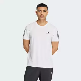 adidas วิ่ง เสื้อยืด Own the Run ผู้ชาย สีขาว IK7436