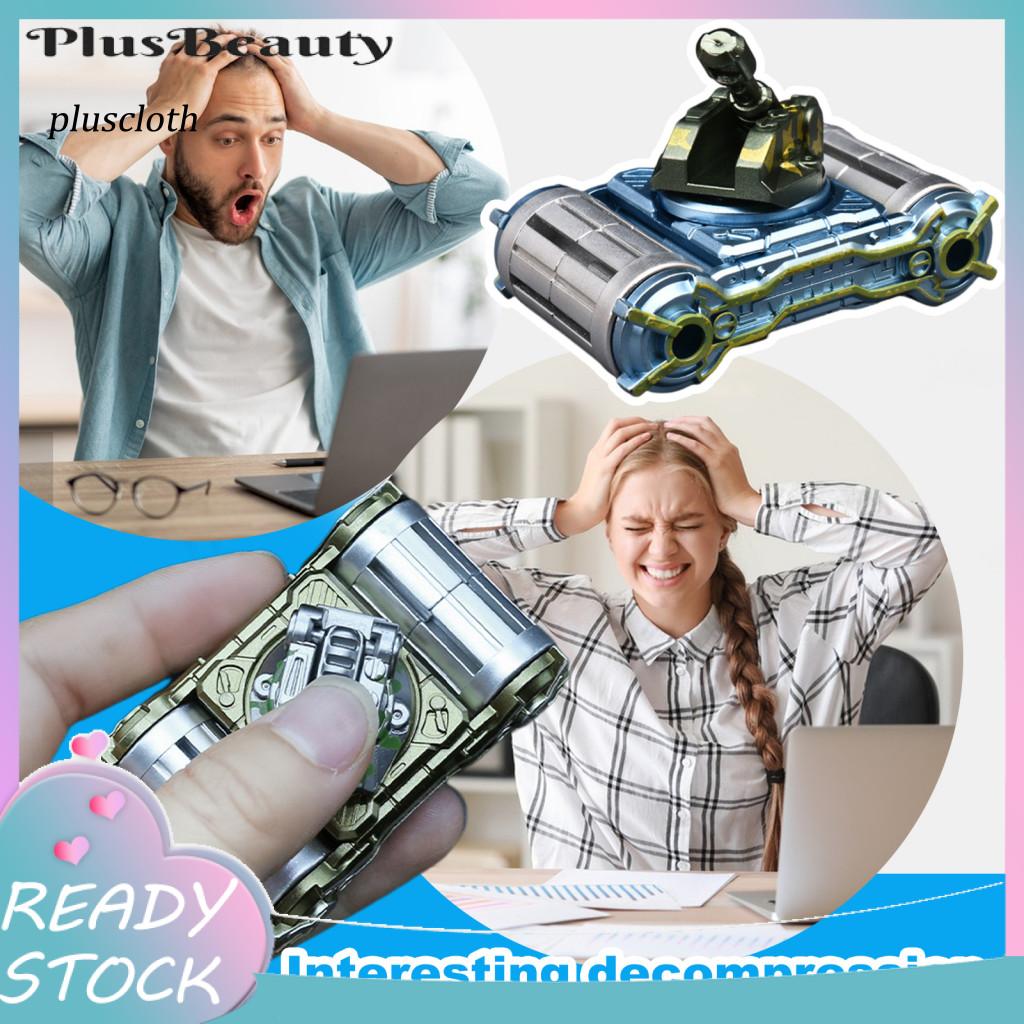 <Pluscloth>โลหะFidget Spinnerโลหะ Spinnerของเล่นถังโลหะFidget Spinner Deformableความเครียดบรรเทาของเ