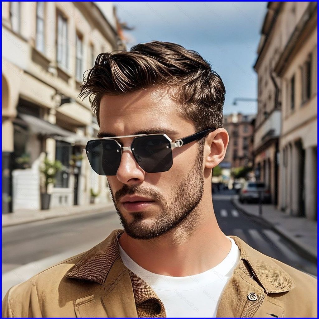 BY2 Men's Sunglasses สำหรับการขับรถ กันยูวี