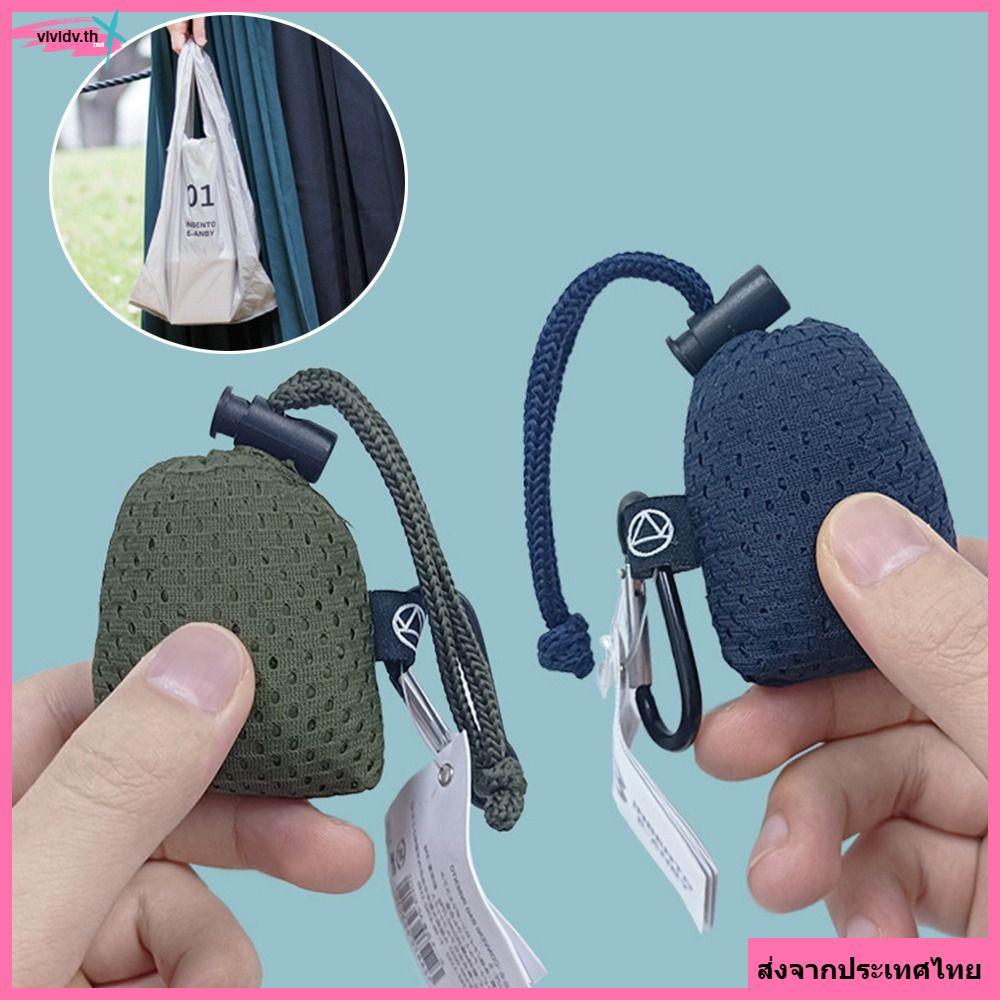 VIVIDV Tote Eco Bag, Reusable Nylon Folding Shopping Bag, แบบพกพากันน้ํา Ultra-light Handheld Storage Gift Bag Home