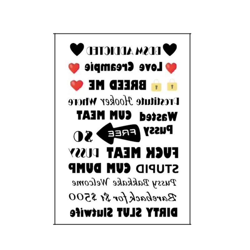 Poker Spades Q temporary tattoo Waterproof Temporary Patch Spades Spades Lock Sexy Thighs and Chest 