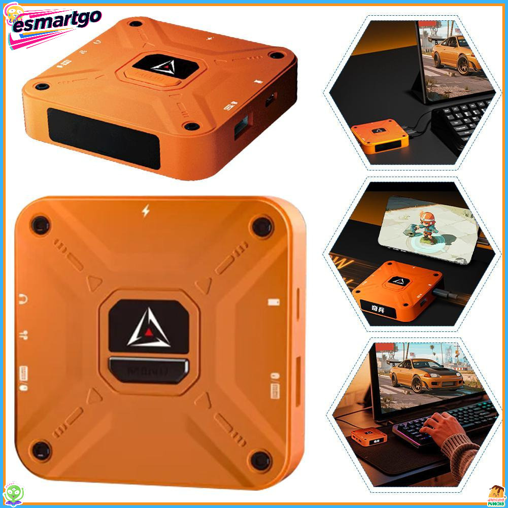 Gawming Ax360m QiBing เกมมือถือคีย์บอร์ดเมาส์ Converter 2000Hz Polling Rate, PUBG บัลลังก์อุปกรณ์ต่อพ่วงสําหรับเล่นเกมสําหรับ IOS ราคา ถูกที่สุด ดีลบีเคเค