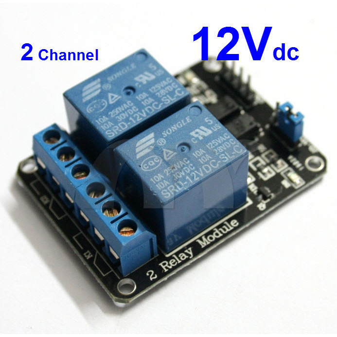 (12V) 2-Channel Relay Module Shield (12V) 2-Channel Relay Module Shield
