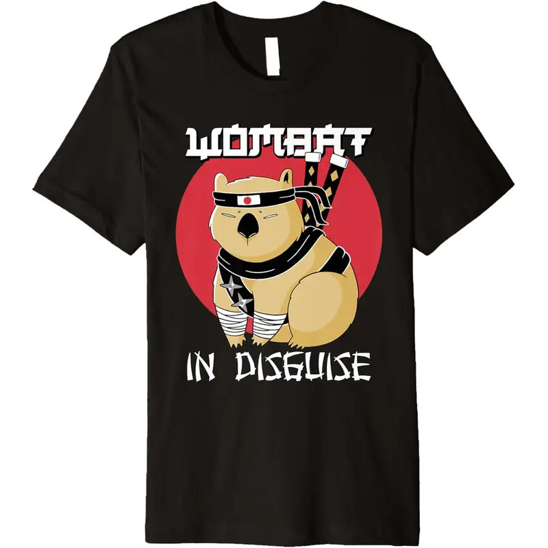 New style for men and women-Wombat In Disguise Ninja Wombat Animal Marsupials Premium T-Shirt