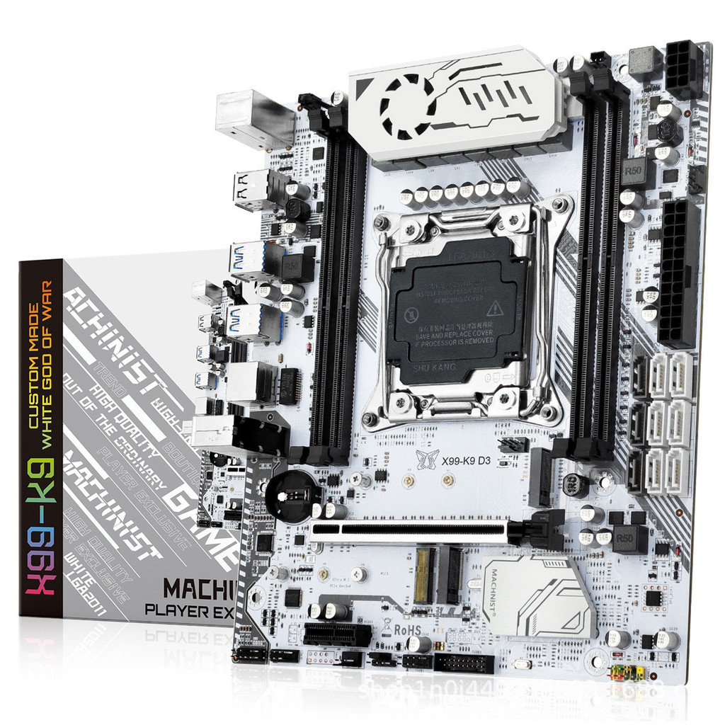 เมนบอร์ดสต็อก เมนบอร์ด MACHINIST X99 K9-D3 เมนบอร์ด 2011-3 C612 DDR3 เมนบอร์ด