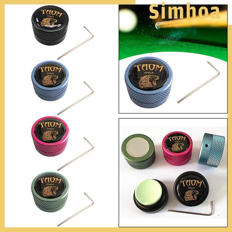 [SIMHOA] Pool Cue Chalk Holder Billiard Cue Snooker Accessory Mini Chalk Case Pool