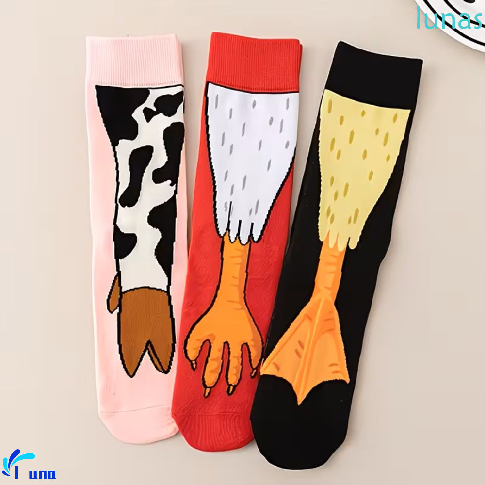 ถุงเท้าตีนไก่ 5 คู่ พิมพ์ Toe Patchwork บางและระบายอากาศได้ดี สำหรับผู้หญิง
