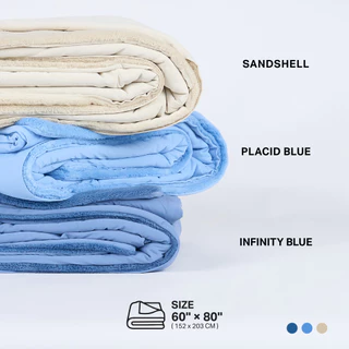 TEMPsoft SOUFFLE’ ICY Cooling Blanket ผ้าห่มเย็น ผ้าห่มนุ่ม รุ่น ซูเฟล่ ไอซ์ซี่ ขนาด 60x