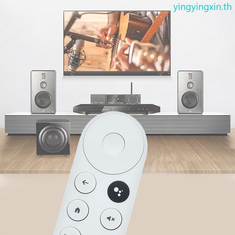 YIN สําหรับ 2020 GoogleChromecast 4K Snow G9N9N รีโมทคอนโทรลด้วยเสียง