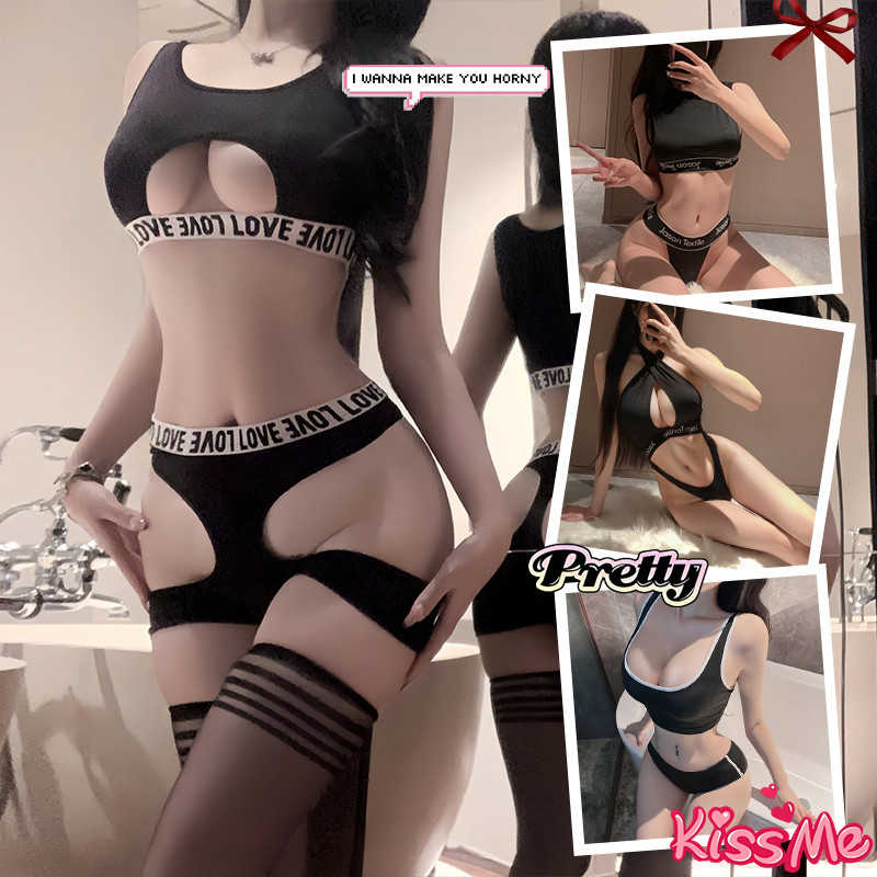💚Sex time💜สไตล์มินิมอล ชุดกีฬา ชุดสองชิ้น ชุดชั้นในเซ็กซี่ สไตล์ที่แตกต่างกัน  | 40-60กก 🚚ส่งไวจากไทย1-3วัน