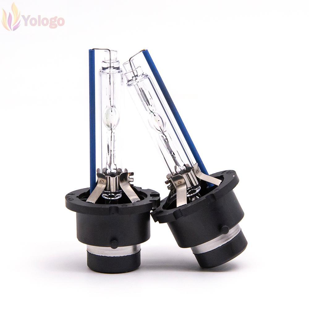 YOLOGO ไฟหน้าซีนอน 2 ชิ้น, วอร์มไวท์ 4300K/6000K/8000K HID ไฟหน้า, D2S D2C เปลี่ยนโดยตรง 35W LED ไฟห