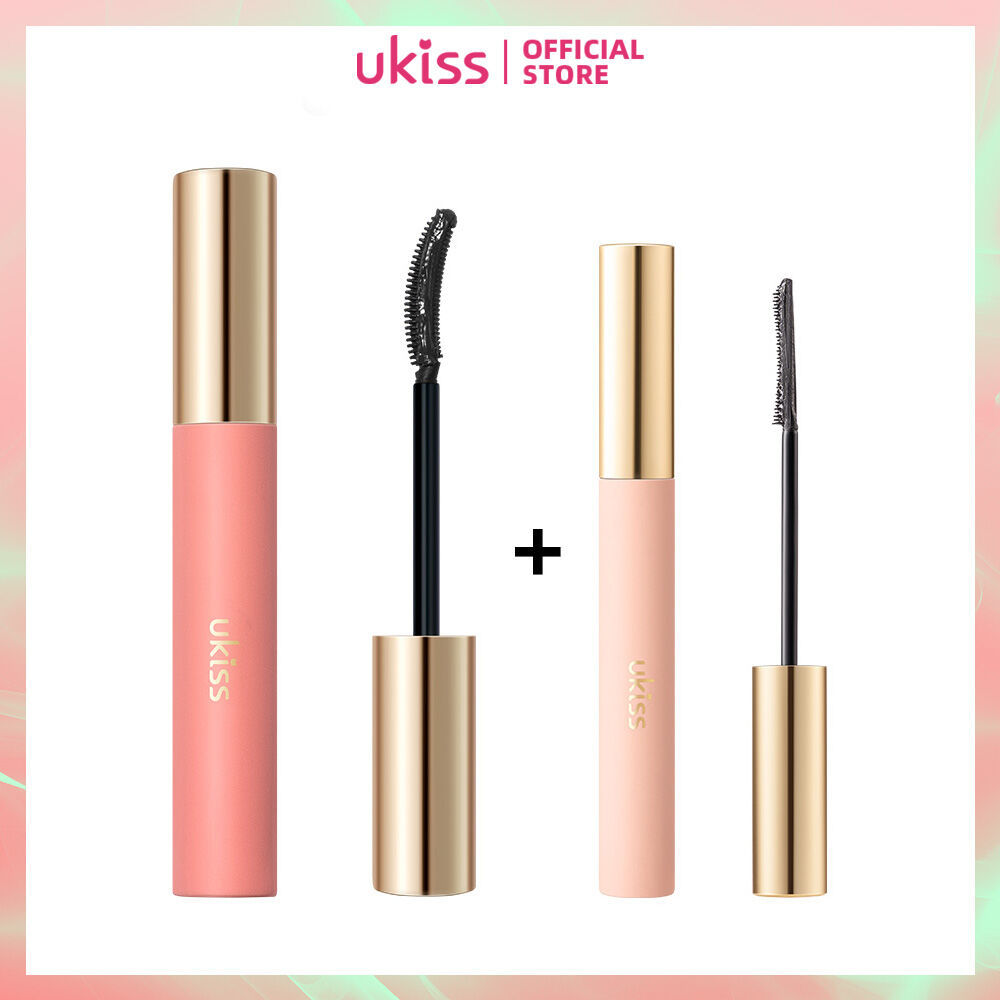 UKISS Eyelash Primer + Mascara Combo กันน้ํา ติดทนนาน สีดําธรรมชาติ