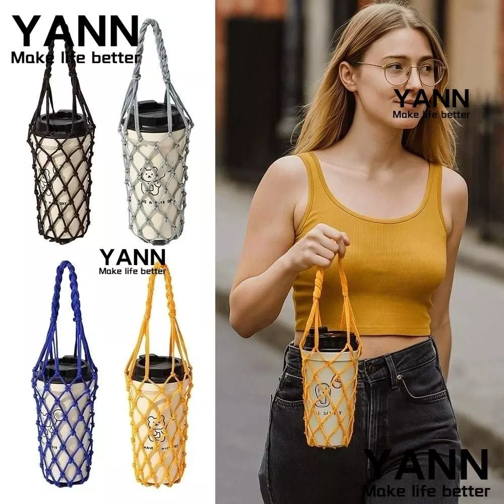 YANN ถุงตาข่ายใส่แก้วน้ำแบบทอมือ