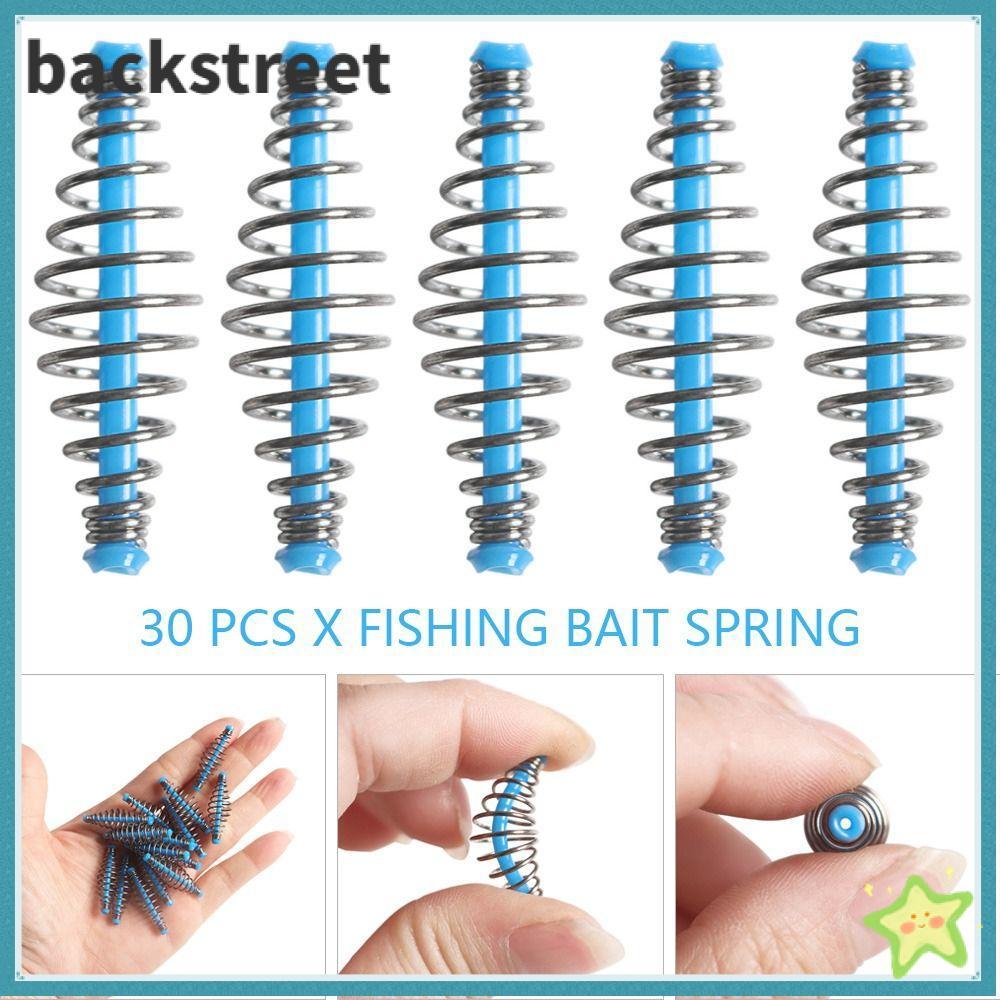 BACKSTAGEREETDV 30 ชิ้น/เซ็ตสแตนเลส Feeder Method Leader Olive Spring Lure