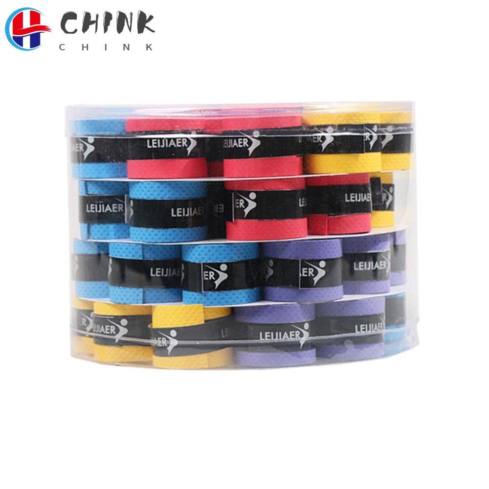 CHINK Grip Tape, PU Anti-slip Fishing Rod Sweatband, Racquet กีฬา Thicken 5 สี Shock Absorption Windings Over จักรยาน Handle แบดมินตัน