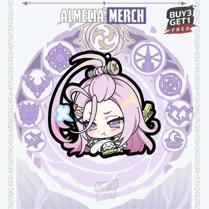 Gantungan Kunci Genshin Impact Emoji Nod Krai - พวงกุญแจอะคริลิค Nod Krai Columbina Lauma Nefer Flin