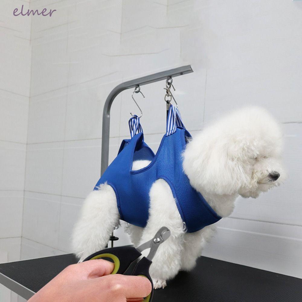 ELMER กระเป๋าความงามสําหรับสัตว์เลี้ยงตัดเล็บนุ่มป้องกันรอยขีดข่วนระบายอากาศคงที่กระเป๋าสายรัดกรูมมิ