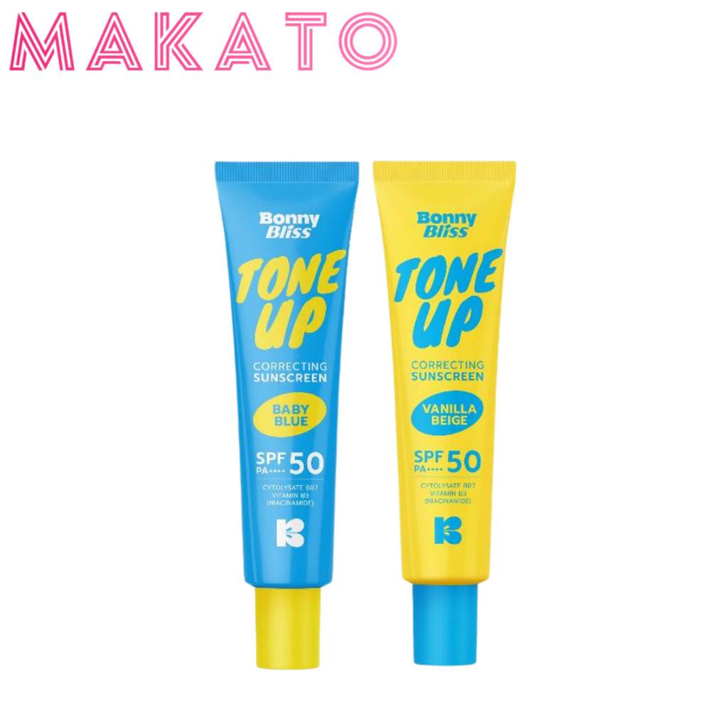 Bonny Bliss Tone Up Sunscreen บอนนี่ บลิส กันแดด โทนอัพ ปรับโทนผิว มี 2 เฉดสี SPF50 PA++++ ขนาด 30ml