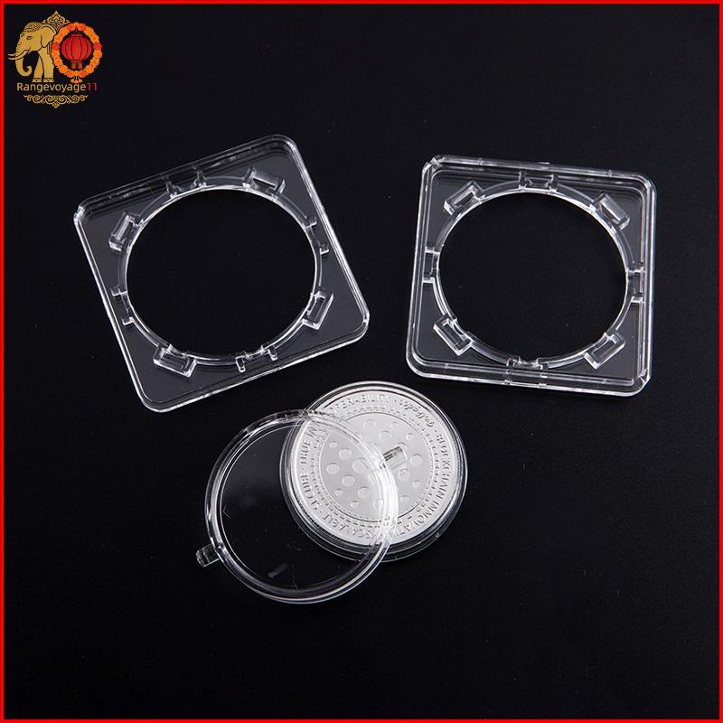 [RG1] เคสแสดงเหรียญอะคริลิค 4 ซม. กล่องป้องกันเหรียญสํารองโปร่งใส [th]