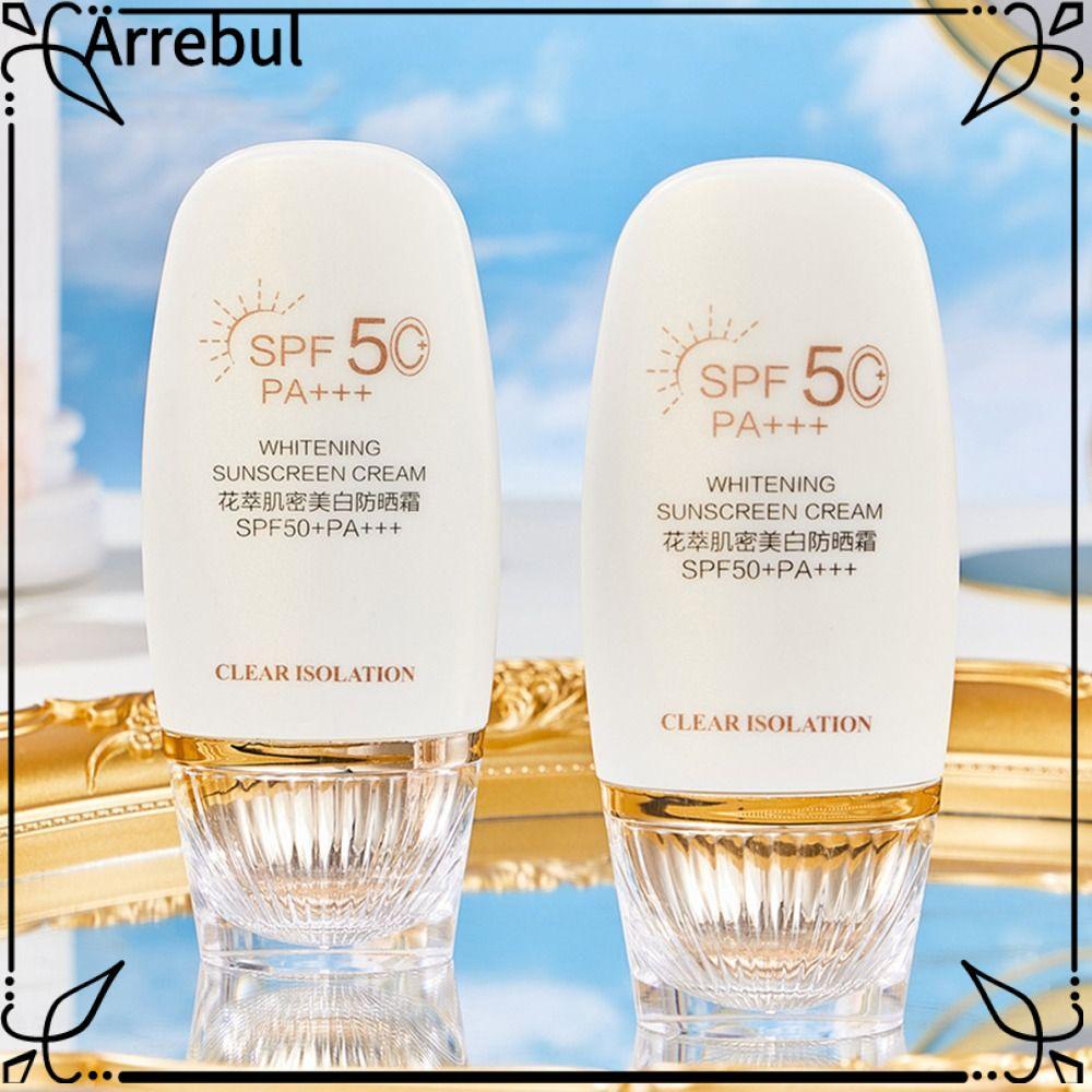 ARREBUL 60g/50g ครีมกันแดดฤดูร้อน, Multi-effect Repair Sun Block Isolation Cream, ผิว Supple Mild คอ
