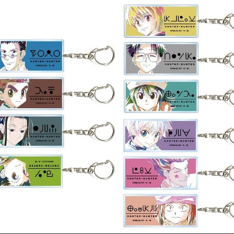 HunterHunterพวงกุญแจGon Freecss Killua Zaoldyck Kurapika Key Chainกระเป๋าCharmsพวงกุญแจจี้คอลเลกชันเ