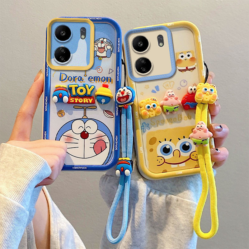 เคส Redmi 13C 4G เคส POCO C65 เคสใช้งานร่วมกับ 3D รูปตุ๊กตาน่ารักนุ่มโทรศัพท์ TY-TYGZ