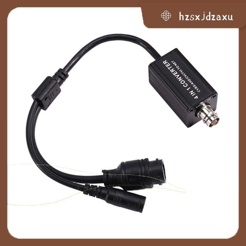 hzsxjdzaxu720P/1080P AHD/TVI/CVI/CVBS 4-In-1 สัญญาณ Converter อินพุต BNC RJ45 เอาต์พุต 265 RTSP อะแด