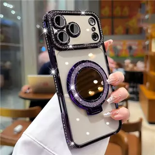ใหม่ที่วางกระจกแต่งหน้าสร้างสรรค์เคสโทรศัพท์เหมาะสําหรับ ไอโฟน 17 16 15 14 13 12 11 มือโปร สูงสุด อากาศ เคสป้องกันการตกอุปกรณ์โต๊ะเครื่องแป้งอุปกรณ์มือถือแฟชั่นที่วางโทรศัพท์ทั เคสป้องกันคุณภาพสูงเคสโทรศัพท์มัลติฟังก์ชั่นโต๊ะเครื่องแป้ง