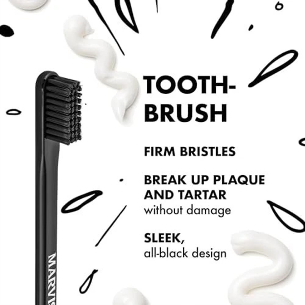 Marvis Premium Toothbrush (Gentle Cleansing/Medium Bristles) Professional Anti-Allergic Gum Care