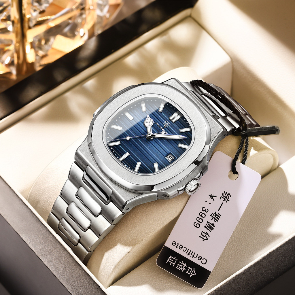Swiss Brand Waterproof Ultra-Thin Mens Watch Calendar Quartz Watch Live CR1C