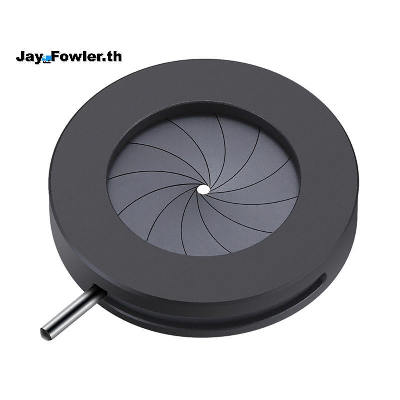 [Jay_Fower]1.5-23mm รูรับแสงแบบแมนนวลปรับ Mechanical Iris ไดอะแฟรม Iris สําหรับกล้องจุลทรรศน์กล้องดิ